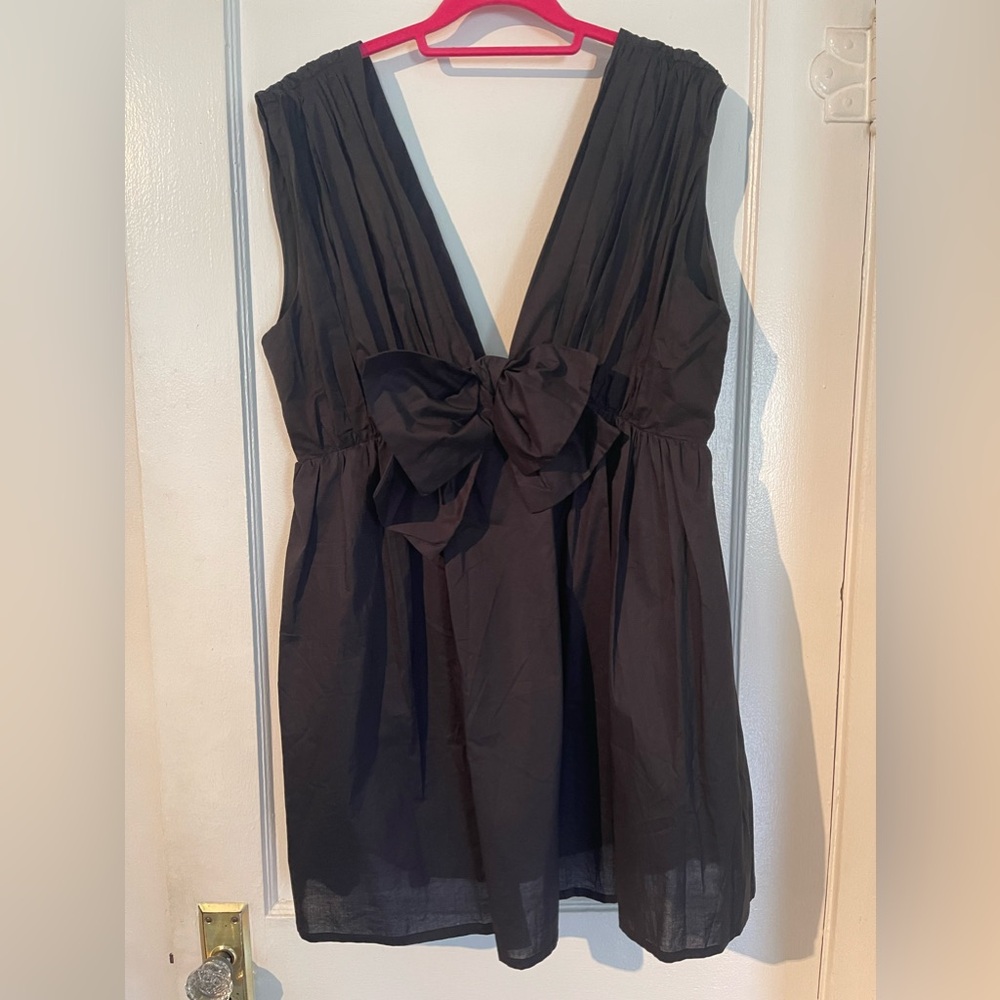 Anthropologie Sleeveless Poplin Mini Dress - Picture 3 of 5